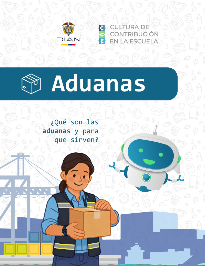 Cartilla de aduanas para niños y adolescentes – Página 1: Portada Cartilla de aduanas para niños y adolescentes – Página 1: Portada