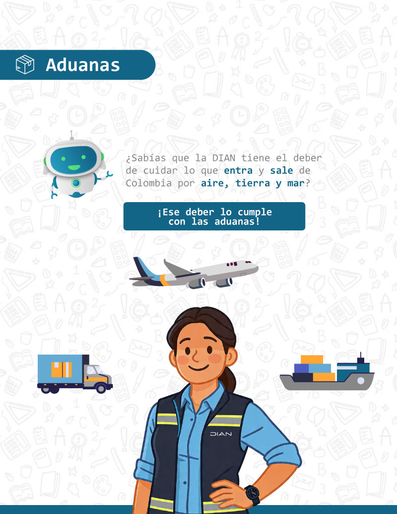 Cartilla de aduanas para niños y adolescentes – Página 2 Cartilla de aduanas para niños y adolescentes – Página 2