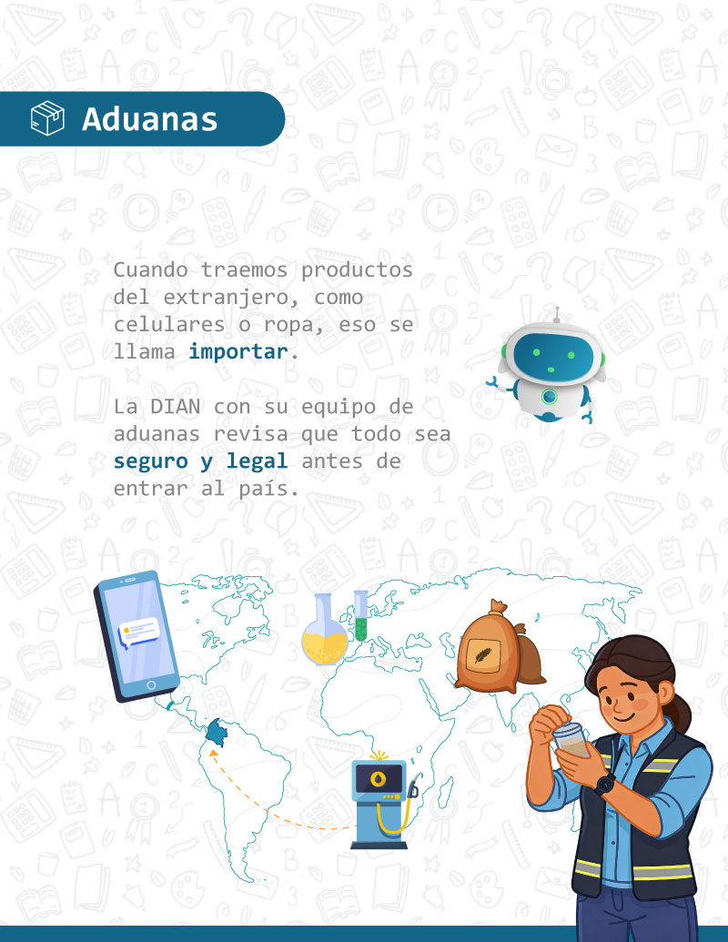 Cartilla de aduanas para niños y adolescentes – Página 4 Cartilla de aduanas para niños y adolescentes – Página 4