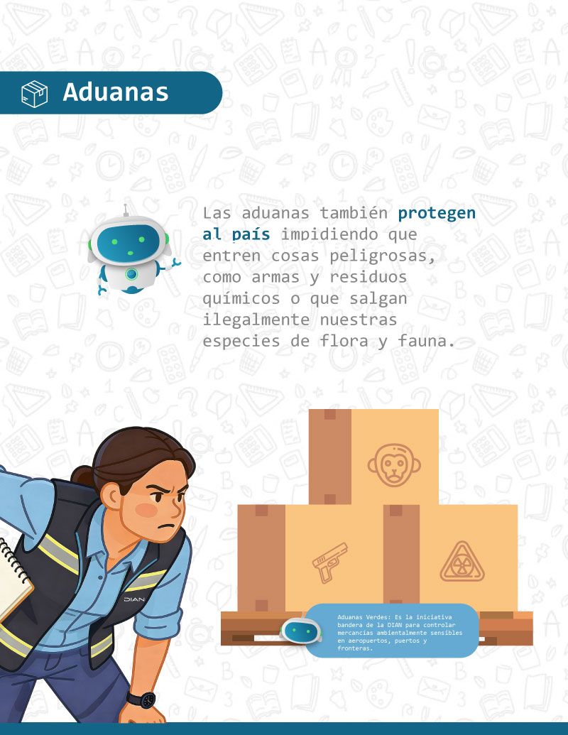Cartilla de aduanas para niños y adolescentes – Página 6 Cartilla de aduanas para niños y adolescentes – Página 6