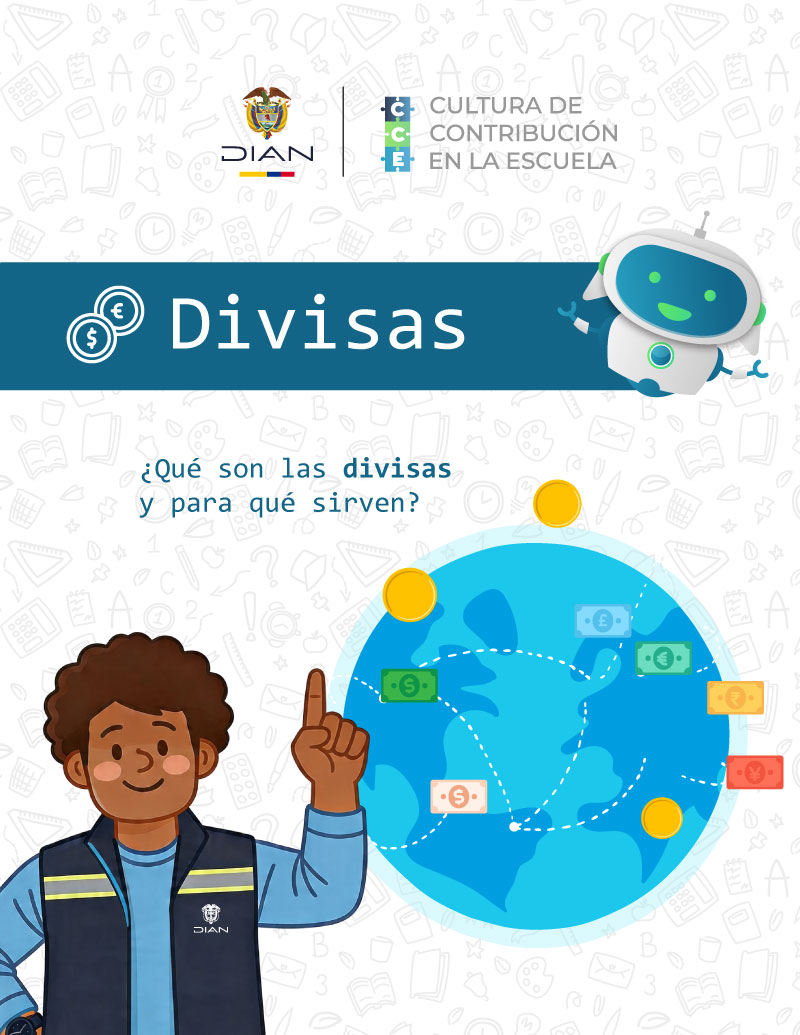 Cartilla de divisas para niños y adolescentes – Página 1: Portada Cartilla de divisas para niños y adolescentes – Página 1: Portada