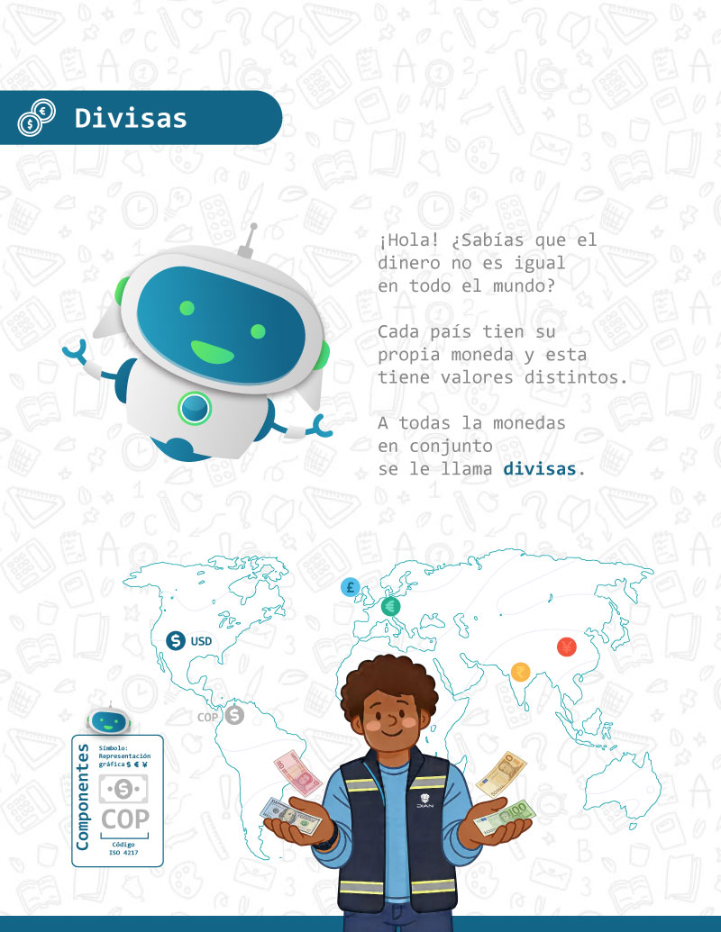Cartilla de divisas para niños y adolescentes – Página 2 Cartilla de divisas para niños y adolescentes – Página 2
