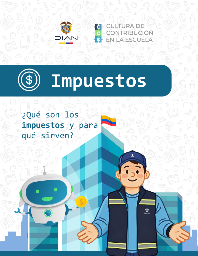 Cartilla de impuestos para niños y adolescentes – Página 1: Portada Cartilla de impuestos para niños y adolescentes – Página 1: Portada