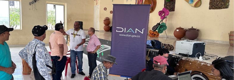 DIAN adelanta jornadas de capacitación y atención a mineros de subsistencia en Tolima